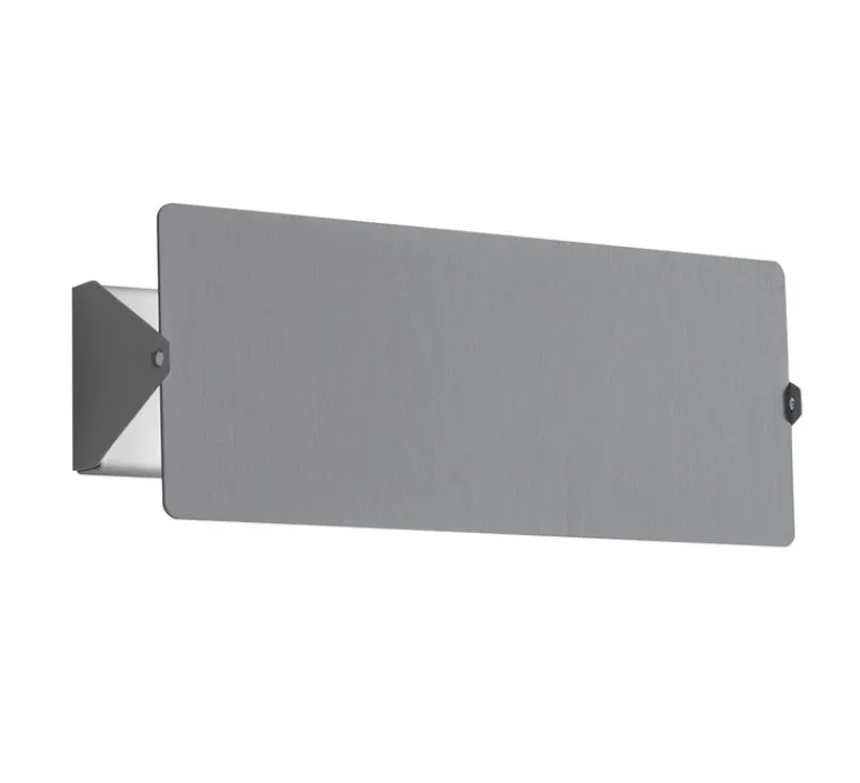 Applique*Nemo Lighting Applique d'extérieur, Volet Pivotant, double, outdoor, réédition Charlotte Perriand, , IP55, LED, dim, 3000K, 585 lm, L13cm, H34cm - aluminium naturel anodisé