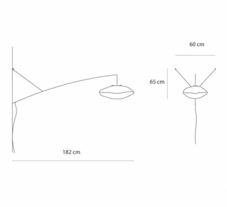 Applique*Celine Wright Applique déportée, Nuage perché giboulée, , L182cm, H65cm - Céline Wright blanc