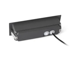 Applique, encastré de marche, NAT LED, gris foncé, IP65, 3000K, 330lm, L22,5cm, H7,5cm - Faro