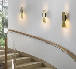 Applique*Tooy Applique, Excalibur Simple 559.41, , IP40, LED, dim, 2700K, 1200 lm, L12cm, H45cm - noir, laiton