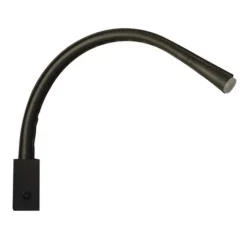 Applique*Contardi Applique, FLEXILED 60 Bronze , Cuir , LED, 2700K, 500lm, L60cm, Hcm - noir