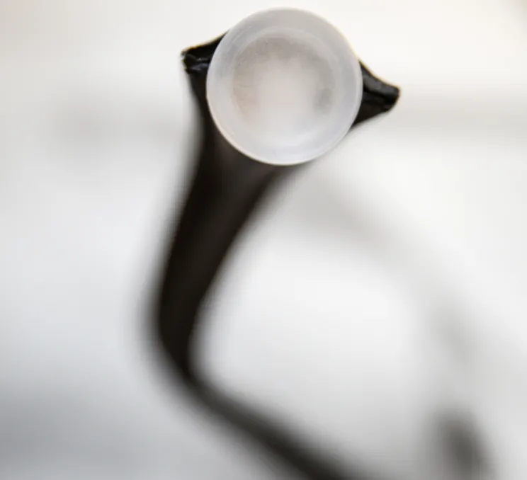 Applique, FLEXILED 90 Nickel, Cuir noir, LED, 2700K, 500lm, L90cm, Hcm - Contardi