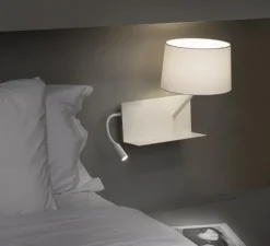 Applique, Handy, blanc, liseuse droite, LED,140lm, 2 interrupteurs - H55cm - FARO