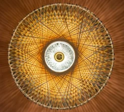 Applique*Good&Mojo Applique, Kalimantan L, , Ø87cm, P15cm - Good & Mojo noir et naturel