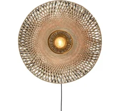 Applique*Good&Mojo Applique, Kalimantan L, , Ø87cm, P15cm - Good & Mojo noir et naturel