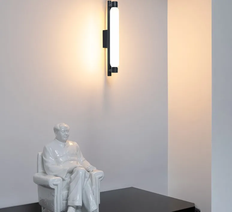 Applique*Nemo Lighting Applique, La Roche, le Corbusier, , LED, 2700k, 1650lm, Ø4,5cm, H37cm - Noir mat