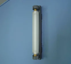 Applique, La Roche, le Corbusier, gris clair mat, LED, 2700k, 925lm, Ø4,5cm, H37cm - Nemo lighting