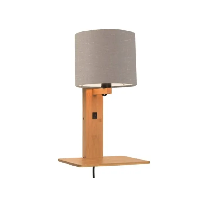 Applique, Liseuse, Andes, gris clair , L25cm, H36cm - Good&Mojo