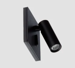 Applique*Nexel Applique, liseuse, Benny 3, encastrable, interrupteur, , 30°, LED, 3000K, 150 lm, L8,5cm, H8,5cm - noir