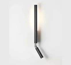 Applique, liseuse, Canut A-3571, noir, LED, 3000K, 500 lm, L2,5cm, H46cm - Estiluz