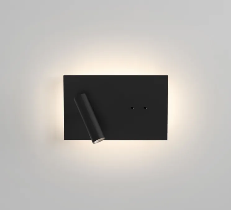 Applique, Liseuse, Edge Reader Mini, noir mat, LED, 2700K, 149lm, L15cm, H24cm - Astro