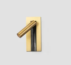 Applique*Faro Applique liseuse, en saillie / encastrable, Gabo, USB-C, , LED, 2700K, 394 lm, L8cm, H18,5cm - bronze