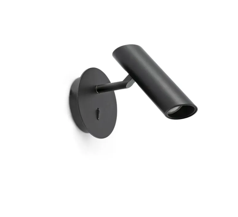 Applique*Faro Applique liseuse en saillie, Leo, , LED, 2700K, 299 lm, L10cm, H16cm - noir