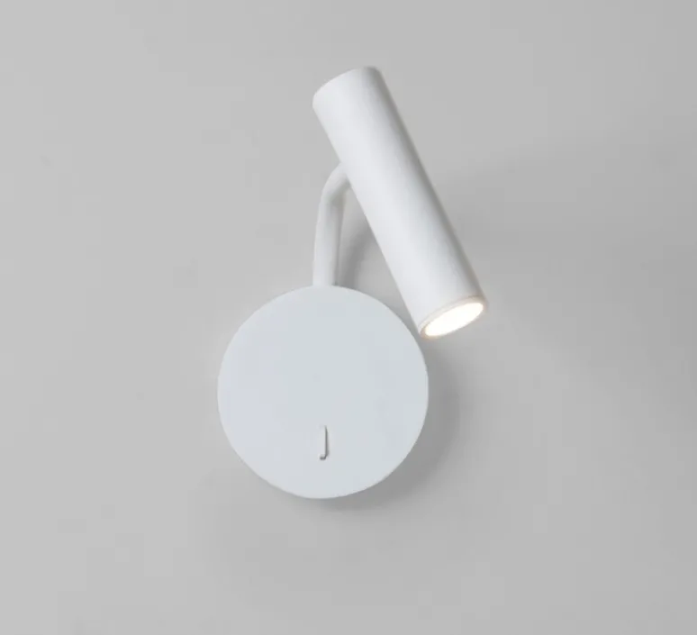 Applique*Astro Applique, liseuse, Enna, , IP20, LED, orientable, avec interrupteur, 104lm, 2700K, L10cm, H17,5cm - blanc mat