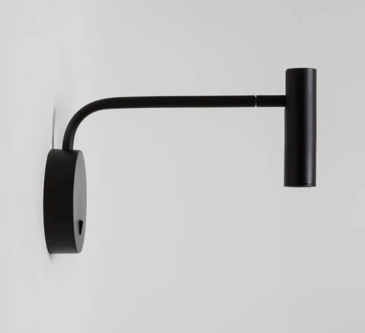 Applique, liseuse, Enna, noir mat, IP20, LED, orientable, avec interrupteur, 104lm, 2700K, L10cm, H17,5cm - Astro