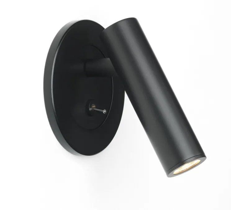 Applique, Liseuse, Enna Recess Switched, noir mat, LED, 2700K, 151lm, L9cm, H10cm - Astro Lighting