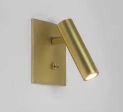 Applique*Astro Applique, Liseuse, Enna Square Switched, or mat, LED, 2700K, 111lm, L11cm, H11cm - Lighting laiton