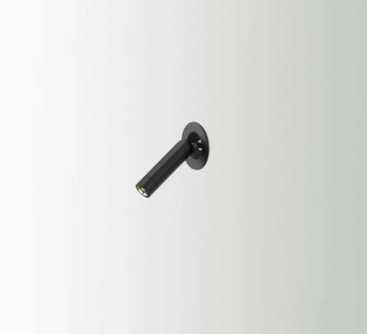 Applique, liseuse, Ledtube mini spot, noir mat, LED, 2700k, 132lm, Ø3,8cm, H7cm - Marset