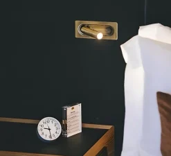 Applique*Marset Applique, liseuse, Ledtube, avec grille, interrupteur, LED, 2700k, 150lm, , H17cm - bronze