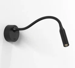 Applique*Astro Applique, Liseuse, Lucca, surface, avec interrupteur, noir mat, noir, LED, 2700k, 124 lm, Ø8,5cm, H40,4cm - or mat