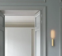 Applique*CVL Applique, Liseuse murale, Link 410, , LED, dimmable, 2700k, 240lm, L5cm, H41cm - laiton