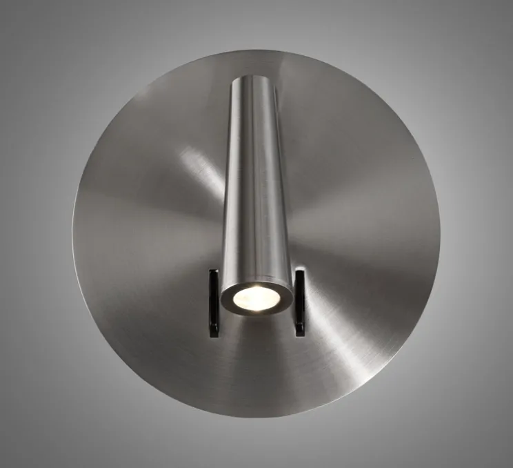 Applique, liseuse, Panau, nickel, LED, 3000K, 540 lm, L15cm, H15cm - ACB