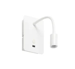 Applique*MDC Applique, liseuse, Reader Flex USB, , LED, 3000K, 145 lm, L11cm, H14cm - blanc mat