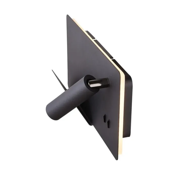 Applique*SLV Applique, Liseuse, Somnila Gauche, , LED, 3000K, 490 lm, L28cm, H16cm - noir