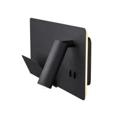 Applique*SLV Applique, Liseuse, Somnila Gauche, , LED, 3000K, 490 lm, L28cm, H16cm - noir