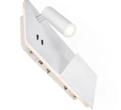 Applique*SLV Applique, Liseuse, Somnila Droite, , LED, 3000K, 490 lm, L28cm, H16cm - blanc