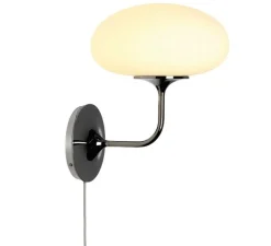 Applique*Gubi Applique, Liseuse, Stemlite, , Ø32cm, H42cm - Black Chrome