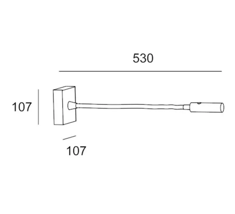 Applique*LEDS C4 Applique, liseuse, Tip, , LED, dim, 2700K, 175 lm, L53cm, H10,7cm - Or mat