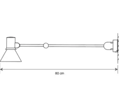 Applique, Liseuse, Type 80 W3 sans cable, Matte Black, L33cm, H22cm - Anglepoise
