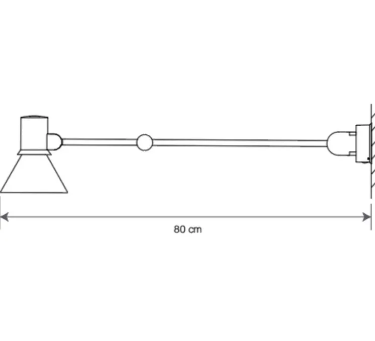 Applique, Liseuse, Type 80 W3 sans cable, Matte Black, L33cm, H22cm - Anglepoise