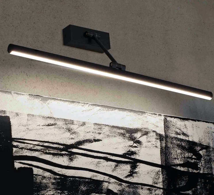 Applique, MAGRITTE-3 12W, noir, LED, 3000K, 750lm, L60cm, H4cm - FARO