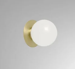 Applique*CTO lighting Applique, Mezzo, Flush, , Ø13cm, P12,5cm, IP44 - laiton