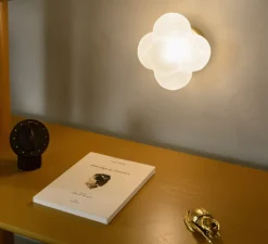 Enfants|Applique*Margaux Keller Collections Applique, Mimosa, , IP44, Ø16,7cm, H14,7cm - blanc, laiton