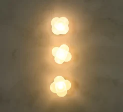 Enfants|Applique*Margaux Keller Collections Applique, Mimosa, , IP44, Ø16,7cm, H14,7cm - blanc, laiton