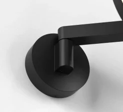 Applique miroir de salle de bain, Nagoya, noir mat, IP44, L25-34,5cm, H25cm - Astro