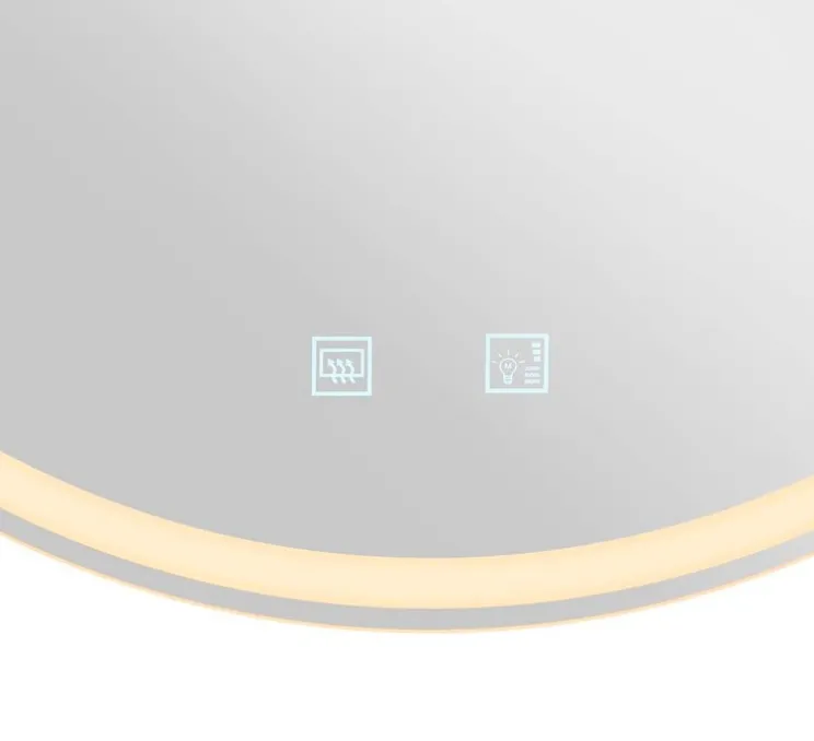 Applique, miroir lumineux, Trukko, aluminium, IP44, LED, dim, 3000/4000/6500K, 1270/1260/1260 lm, L60cm, H60cm - SLV