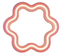 Applique*Seletti Applique, miroir lumineux, Supercurve fleur H108, , L118,5cm, H108cm - rose