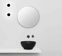 Applique*Faro Applique, Moy Led, , IP44, LED, 3000K, 220 lm, Ø14cm, P13cm - noir mat