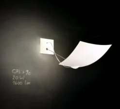 Applique murale, 18*18, blanc, Ø18cm, H8,5cm - Ingo Maurer