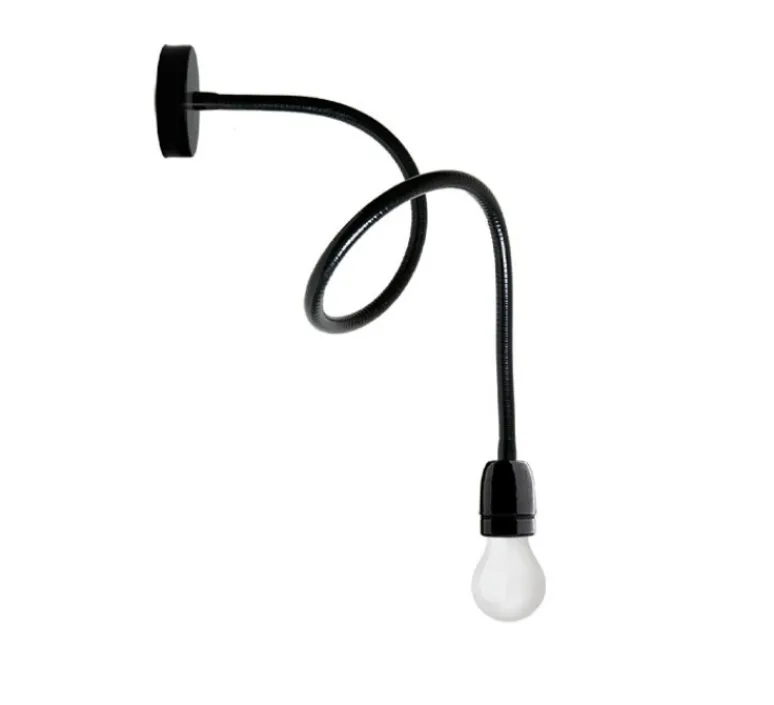 Plafonnier & Spot|Applique*Zangra Applique murale à bras flexible, Light.092, , P108,5cm, H10cm - noir