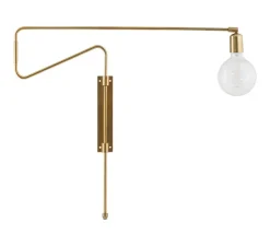 Applique*House Doctor Applique murale, à bras pivotant, Swing, , L70cm - laiton