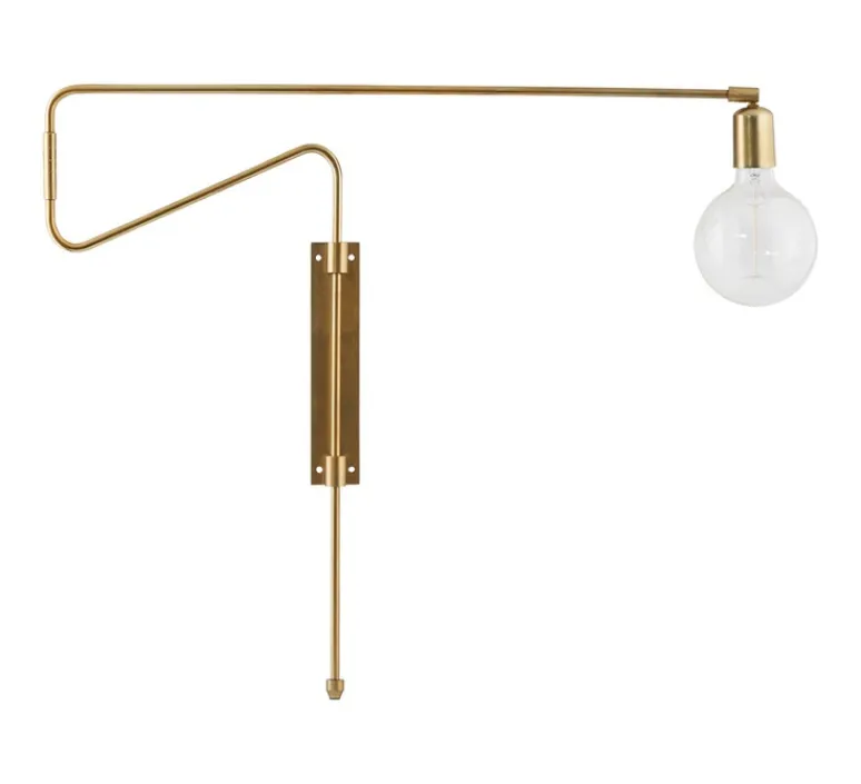 Applique*House Doctor Applique murale, à bras pivotant, Swing, , L70cm - laiton