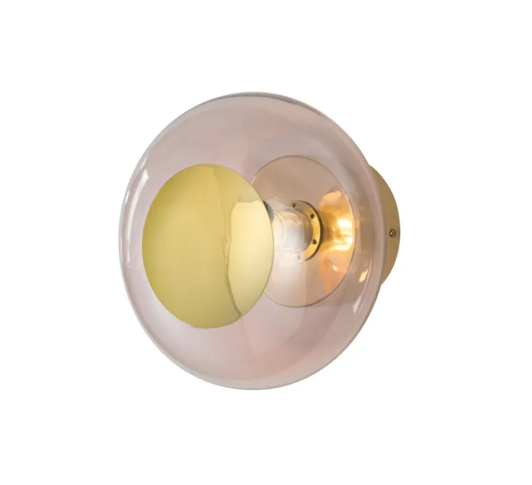 Applique*Ebb and Flow Applique murale - Plafonnier, Horizon 21, , Ø21cm, H16,5cm - vieux rose