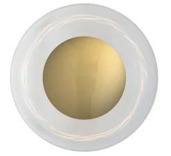 Applique murale - Plafonnier, Horizon 36, transparent, or , Ø36cm, H22,5cm - Ebb and Flow