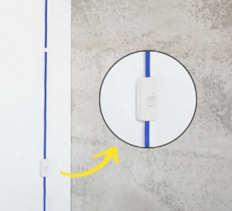 Applique*Zangra Applique murale à potence pivotante, adam, , L4,2cm, H21cm - bleu