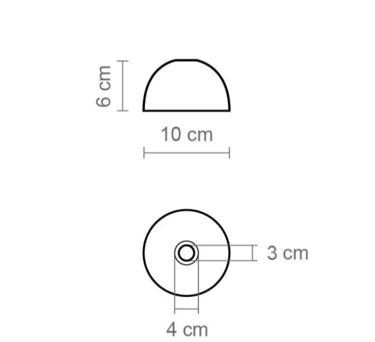 Applique murale, Absidiola A mini, directe, noir, LED, 2700K, 420 lm, L10cm, H16cm - Luxcambra